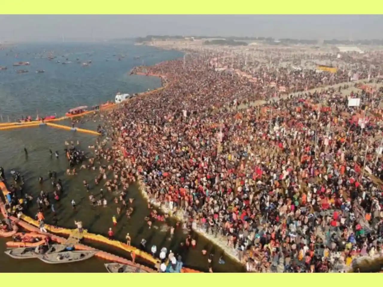 The Largest Gathering visible from Space: Kumbh Mela